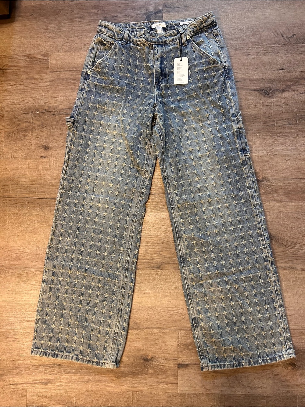Forever 21 Premium Jeans Womens 28 Medium Blue Wash Mid Rise Slim Straight
